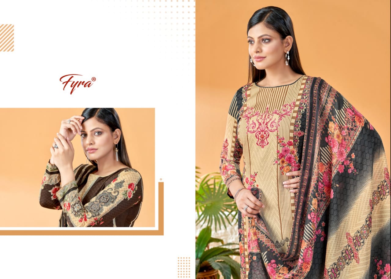 Sana Safinaz Fyra By Alok Suit 001-010 Pakistani Dress Material Catalog